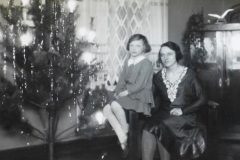 Mom and Grandmother on Christmas in Russia