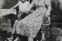 Grandmother and Klaus in Berlin-Gruenau 1940